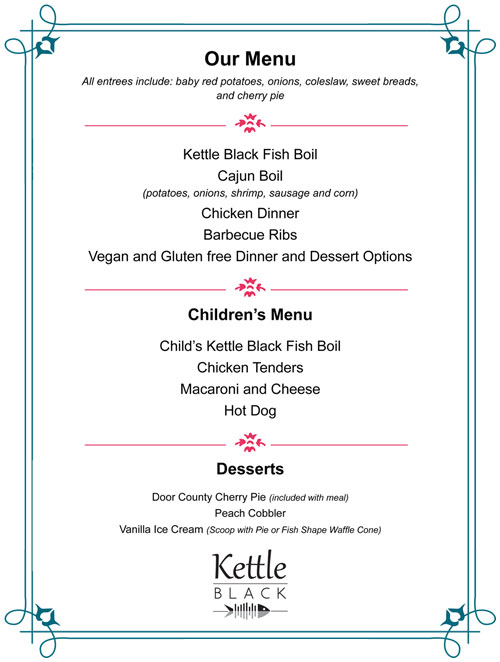 Kettle Black Menu